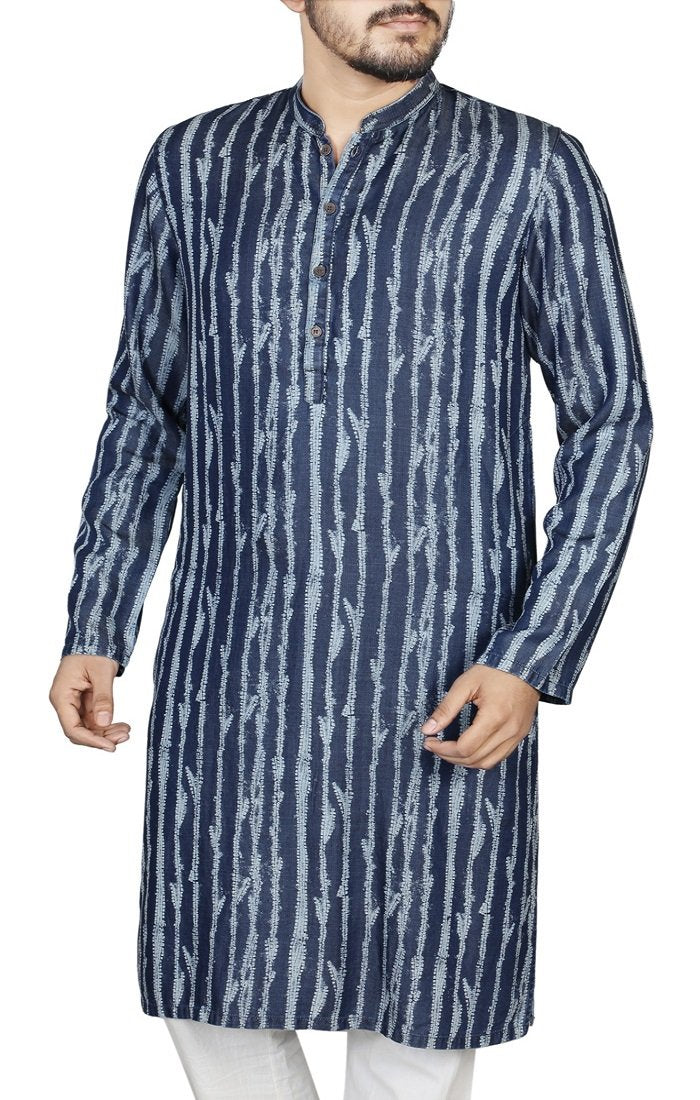 Men's Regular Fit Panjabi INDIGO SHINE