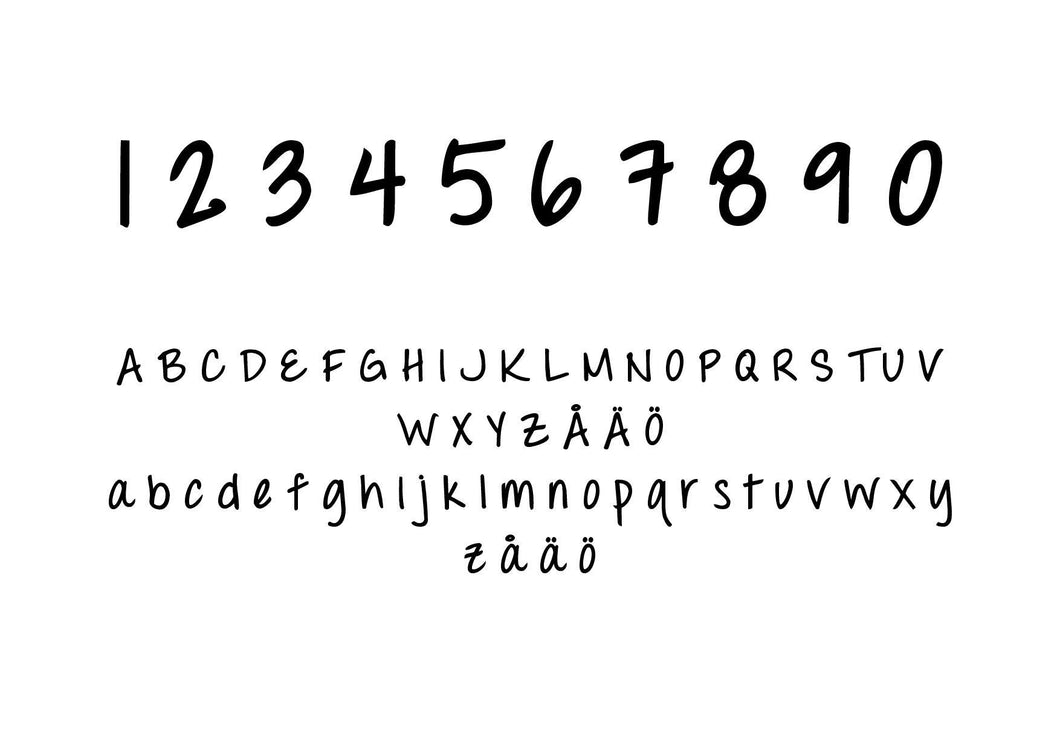 playful brushed silver letters