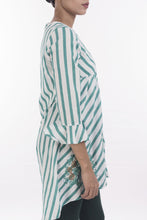 Load image into Gallery viewer, Women&#39;s Ethnic Frock TURQUOISE STRIPE
