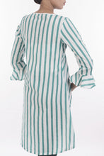 Load image into Gallery viewer, Women&#39;s Ethnic Frock TURQUOISE STRIPE
